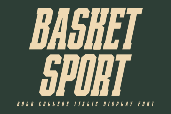 Basket Sport Italic: The Athletic Typeface for Bold Design
