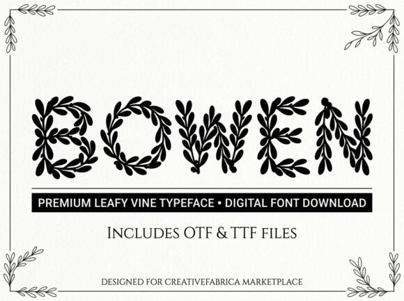 Bowen: A Commanding Display Font for Bold Visual Design