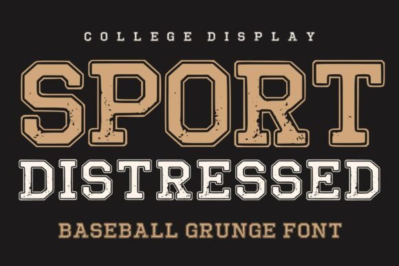 Sport Distressed: The Vintage Athletic Font for Bold Design